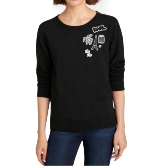 Karl Lagerfeld Love From Paris Sweatshirt M - Picture 1 of 8
